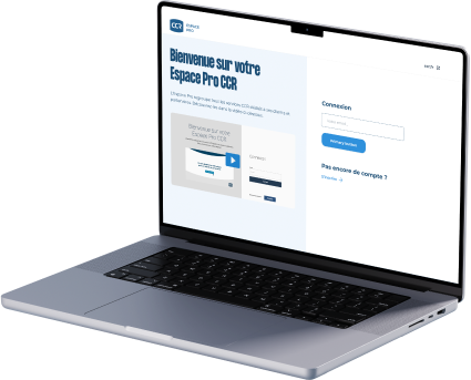 Interface de connexion à l’Espace Pro CCR pour les clients et partenaires
