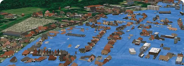 Modélisation 3D d’un quartier inondé – expertise CCR en risques naturels et data sciences. CCR réassureur public